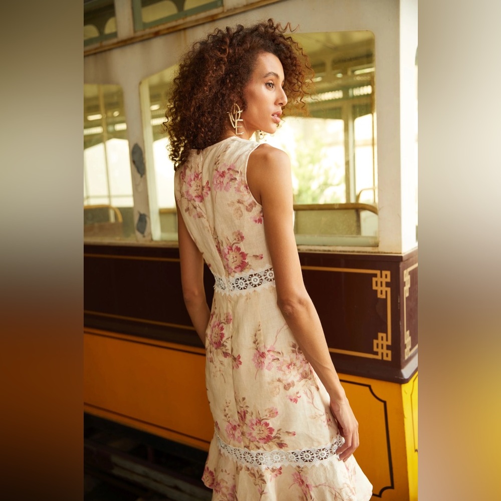 JULIA FLORAL MIDI DRESS (FIANL SALE) - Picture 4 of 4